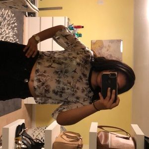 Cute see through blouse honestly very unique